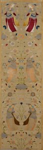 不明、17世紀、イラン-シルクベルベット織物 作： Unbekannt Unbekannt